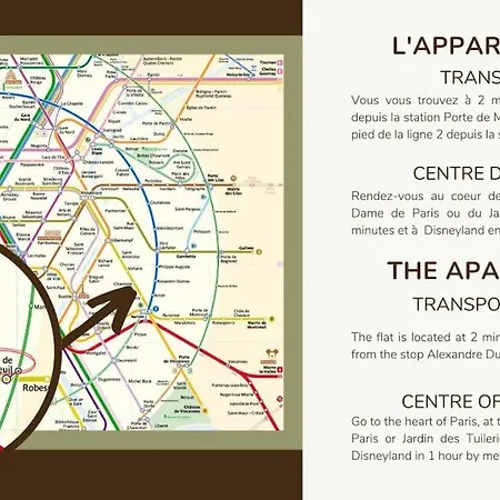 12.appart 4pers#1 Bedroom #pere Lachaise #nation Apartmán Paříž